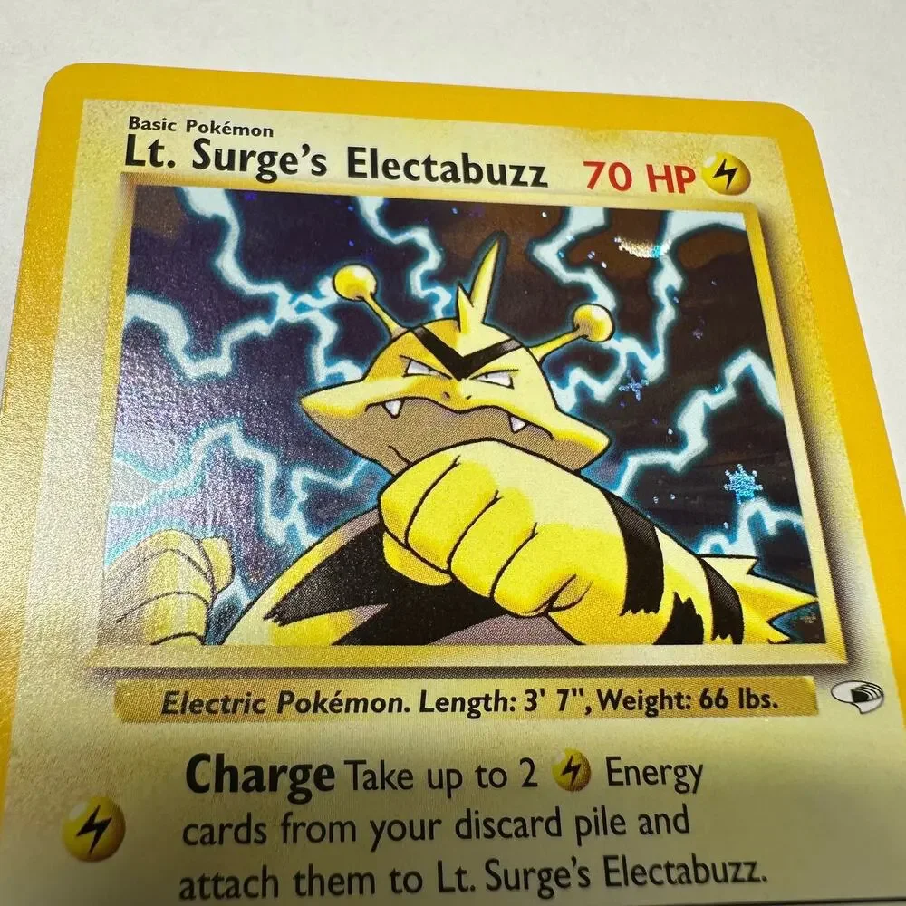 Pokémon TCG Lt. Surge's Electabuzz Gym Heroes 6/132 Holo Unlimited Rare
